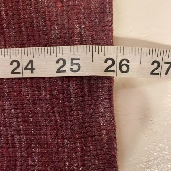 XL Ike Behar Chile Garnet over-dye long sleeve 1/4 zip pullover sweater - Picture 13 of 13